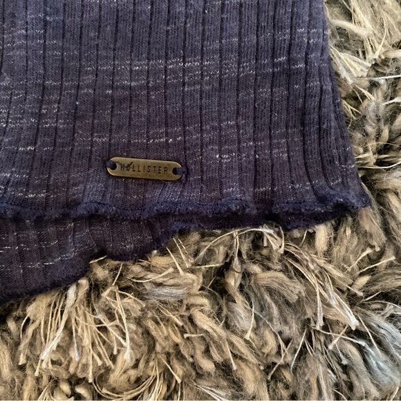 Navy Heather Ribbed Top - Picture 3 of 4